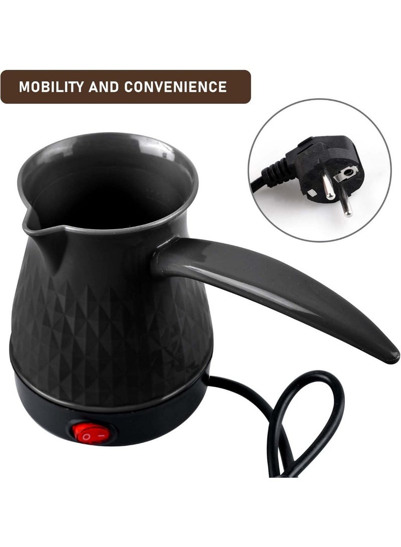 Electric Turkish Coffee Maker Kettle Stainless Steel Anti-Scald Even Heating Home Tea Water Heater 500ml 350W - Image 5